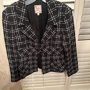 Nanette Lepore Black and White Blazer